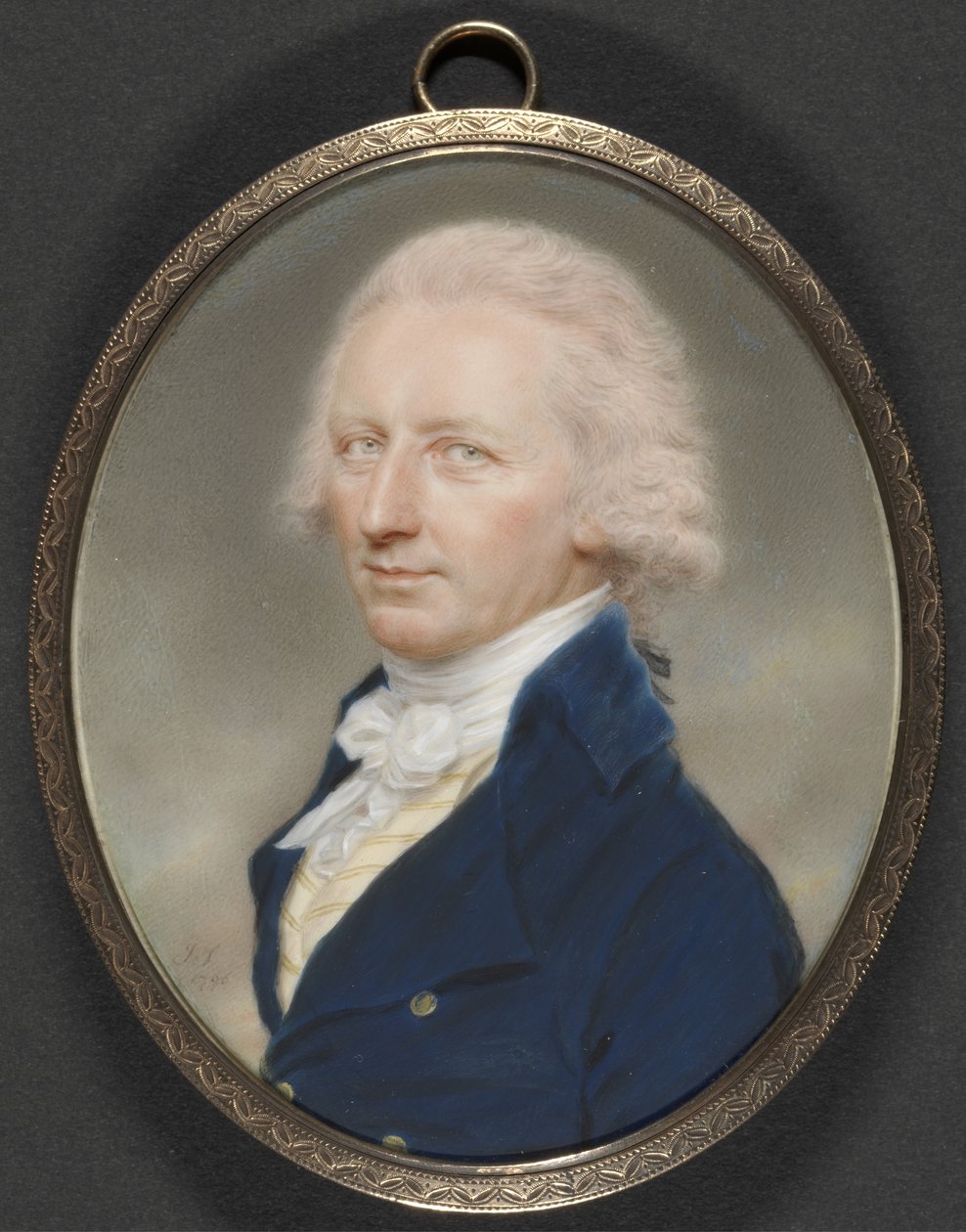 General Stevenson, 1796 (olie på elfenben) af John Smart