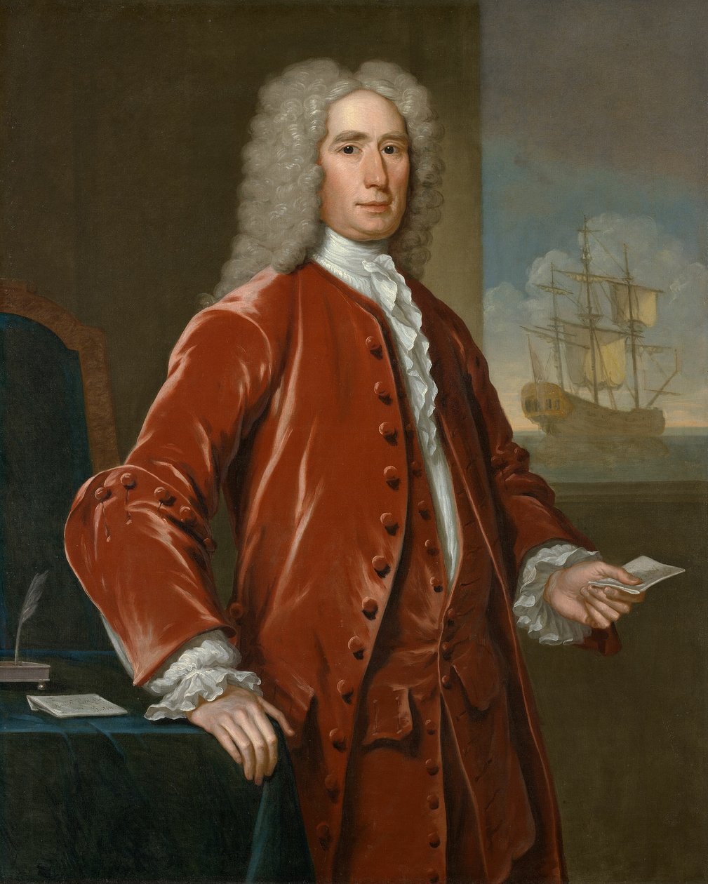 Richard Bill, 1733. af John Smibert
