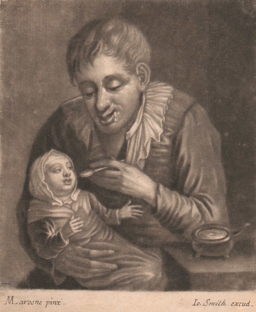 Mand, der fodrer et barn af John Smith