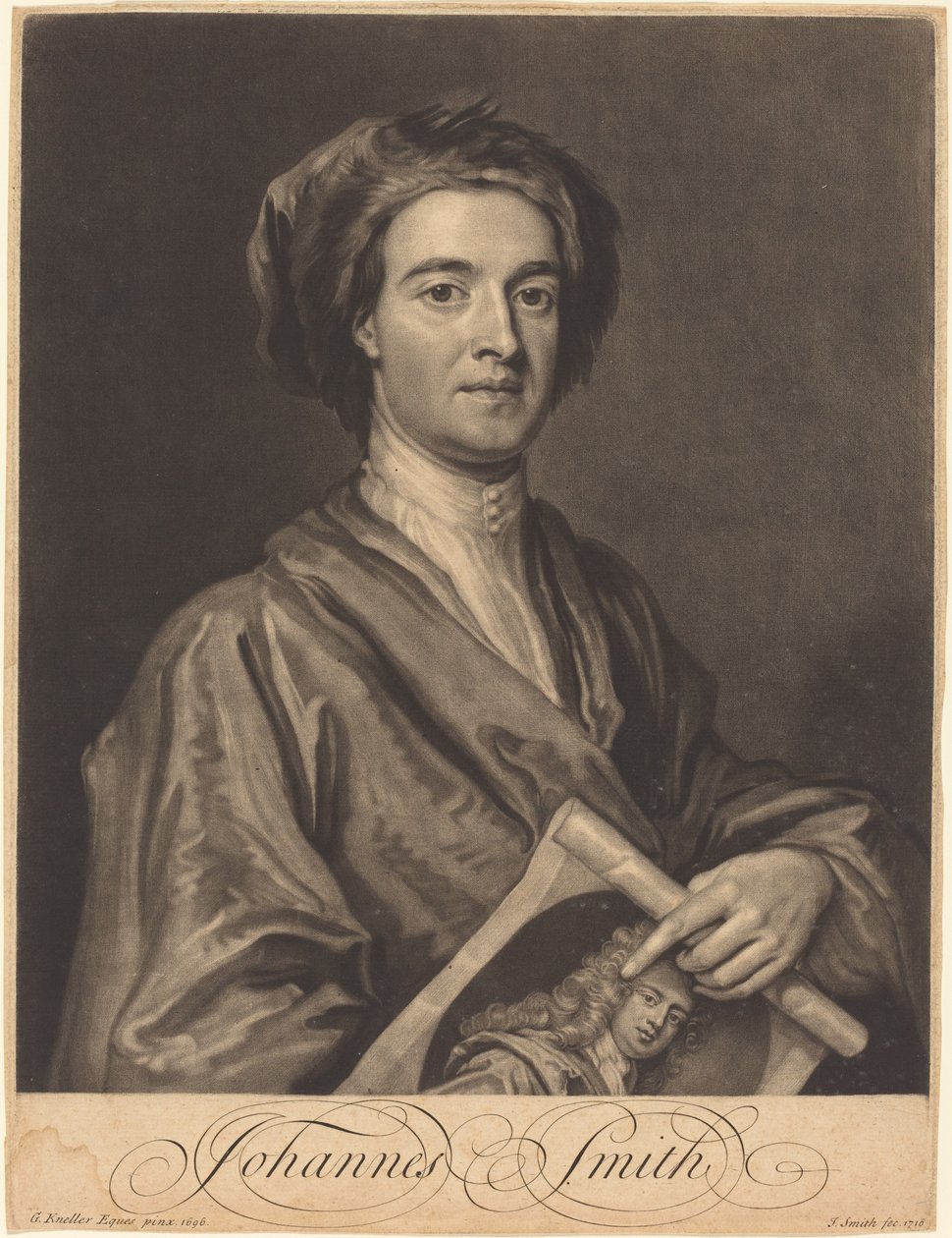 John Smith af John Smith after Sir Godfrey Kneller