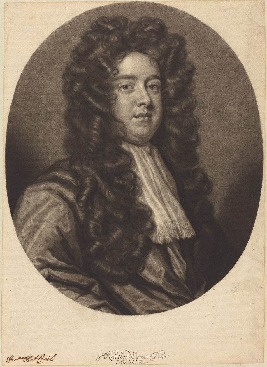 Robert Cecil af John Smith after Sir Godfrey Kneller
