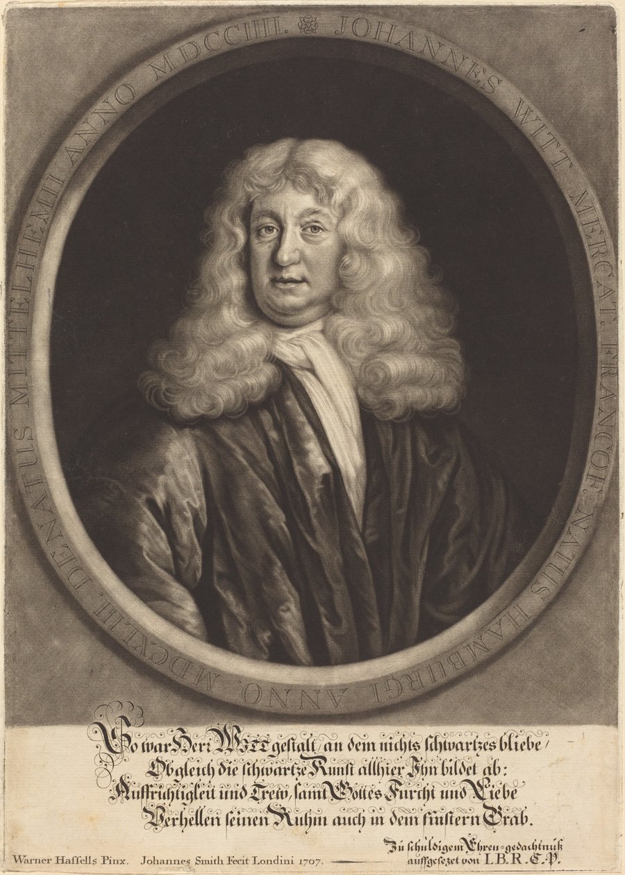Johannes Witt af John Smith after Werner Hassells