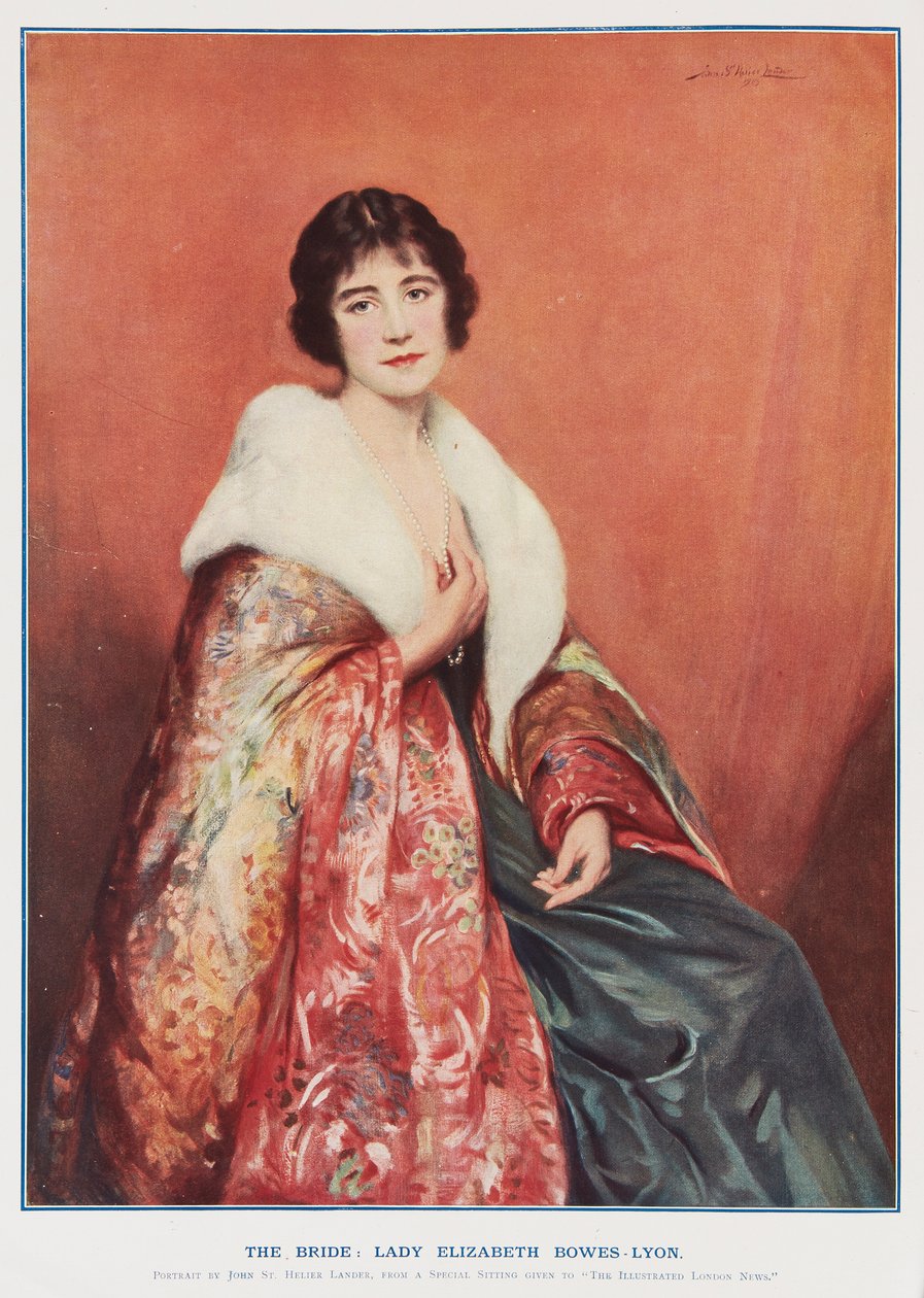 Lady Elizabeth Bowes-Lyon af John St. Helier Lander