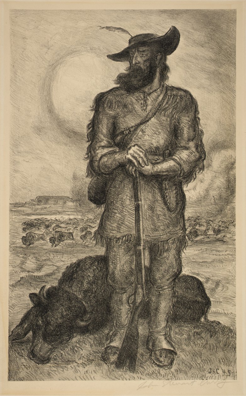 The Plainsman af John Steuart Curry