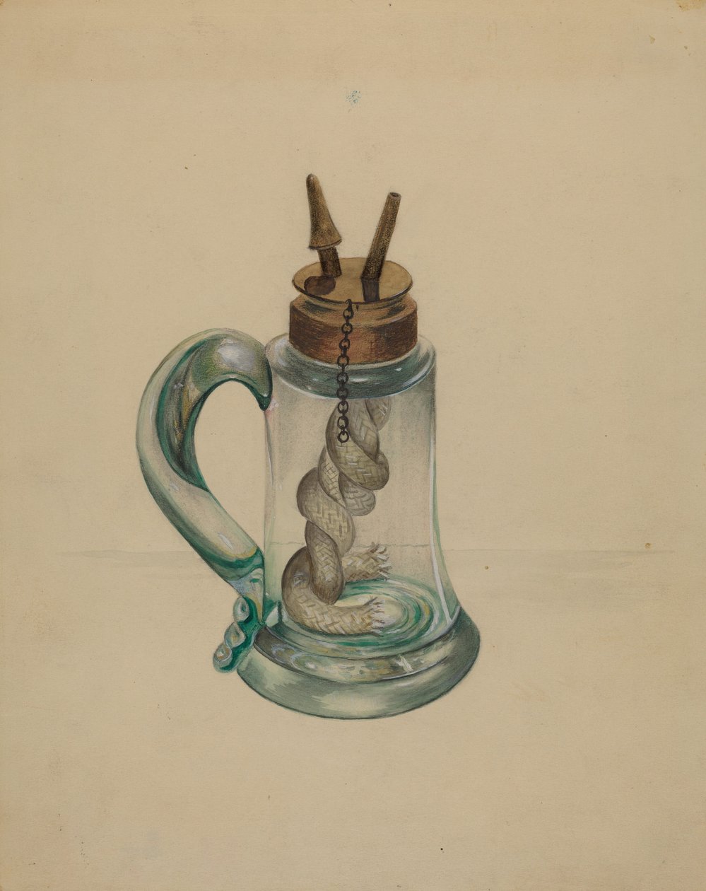 Camphene Lampe, 19351942. af John Tarantino