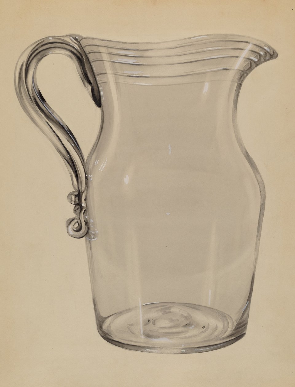 Vandkande, ca. 1936. af John Tarantino
