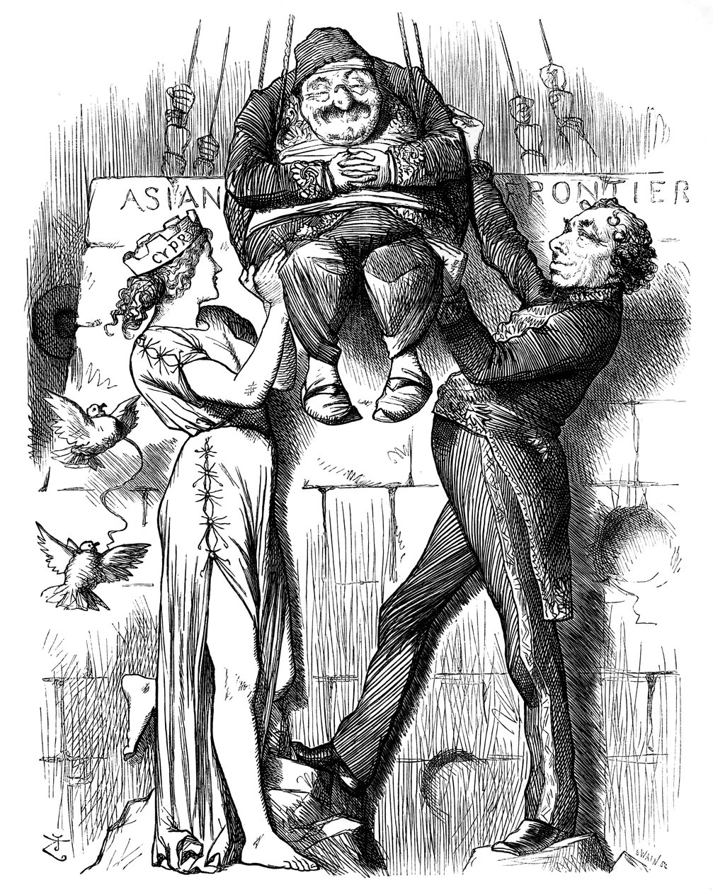 Humpty Dumpty, 1878. af John Tenniel