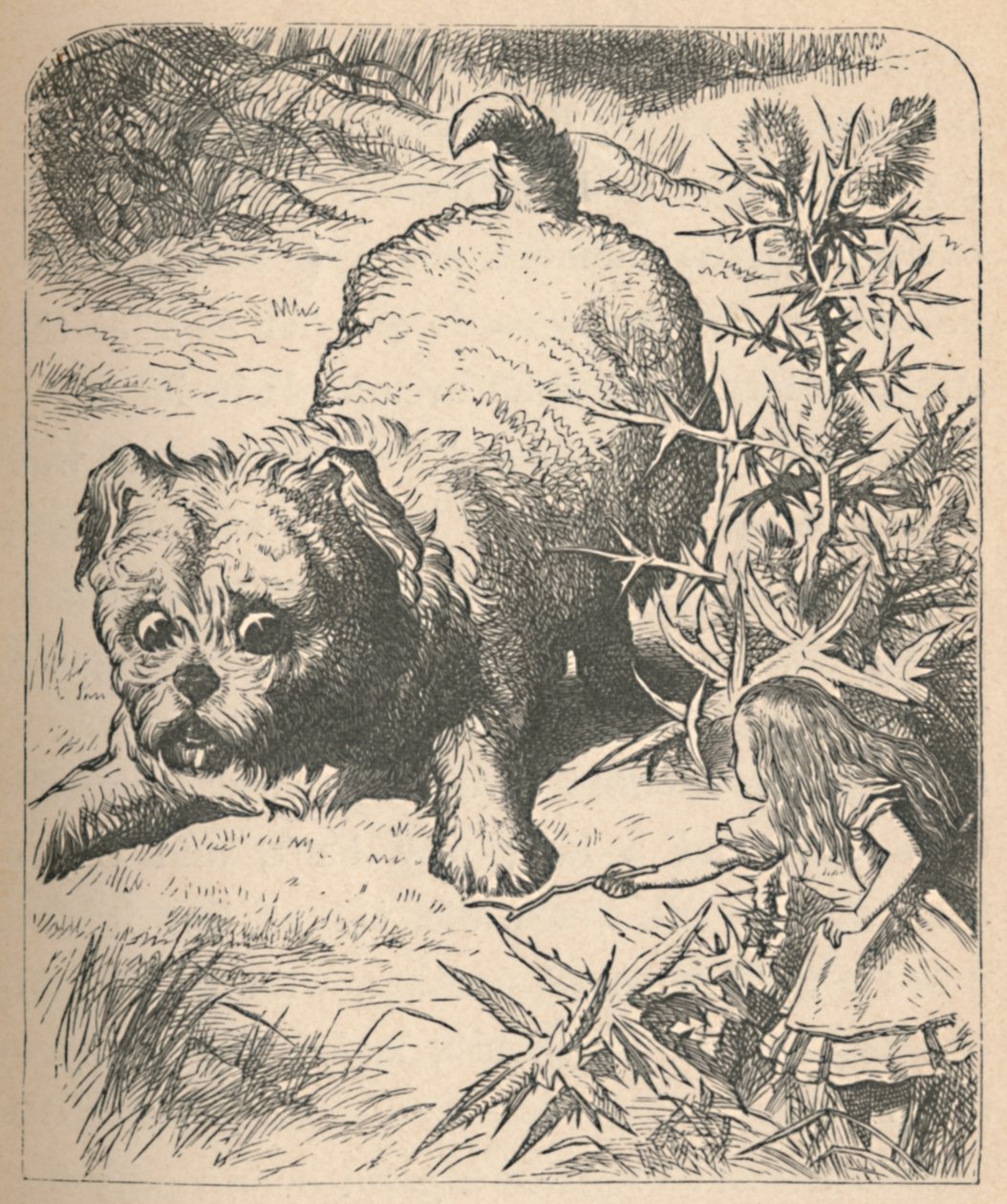 Den gigantiske hvalp, 1889 af John Tenniel