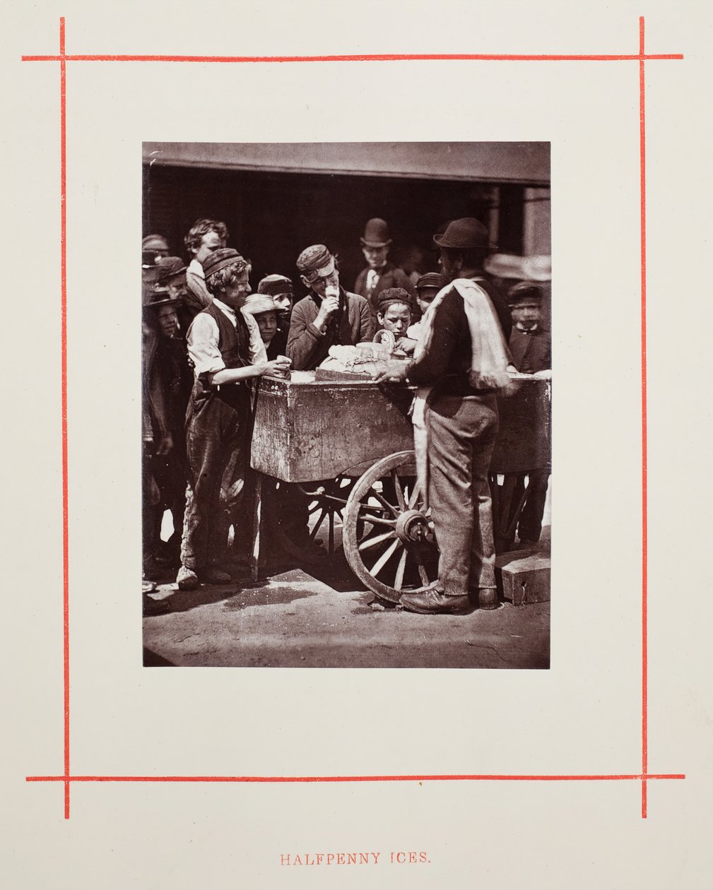 Halfpenny Ices, 1877. af John Thomson