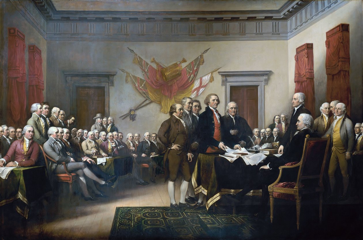 Uafhængighedserklæring af John Trumbull