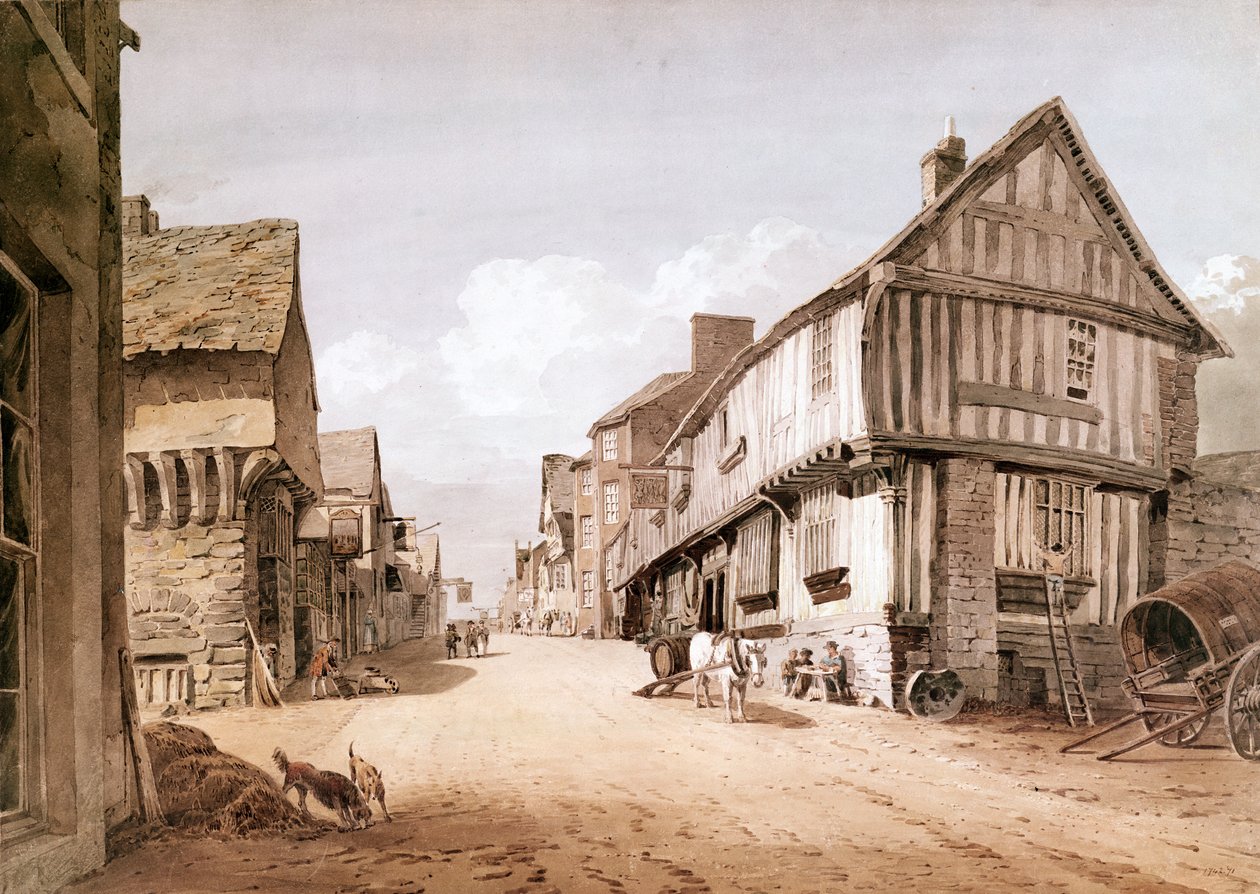 High Street, Conway af John Varley