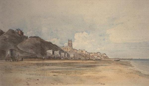 Stranden ved Cromer, Norfolk af John Varley