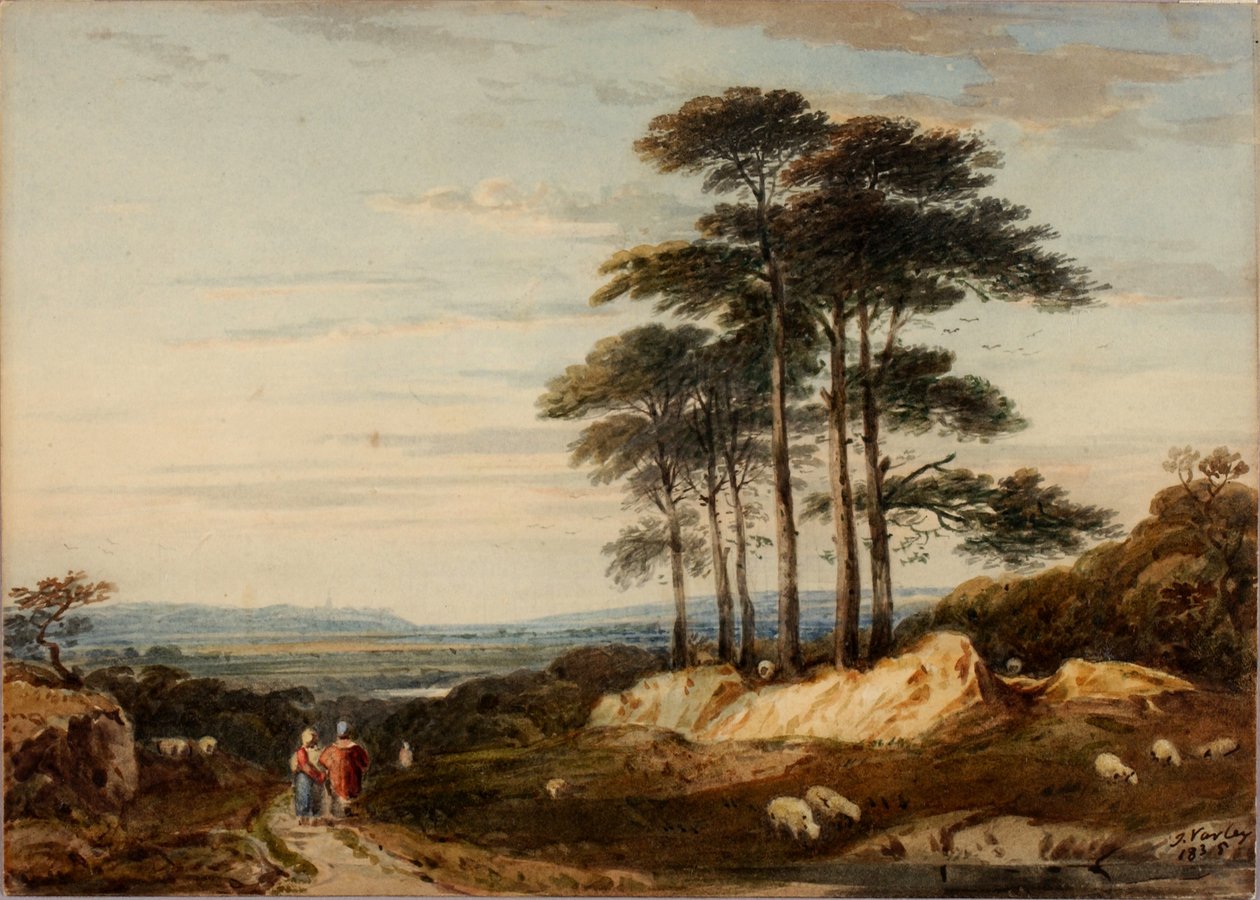 Landskab, 1835. af John Varley I