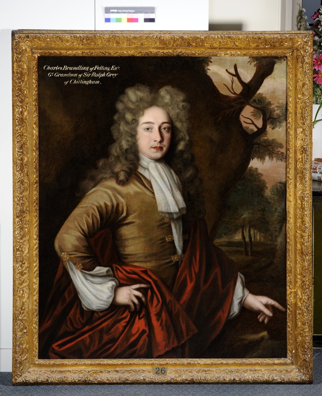 Portræt af Charles Brandling af John Verelst