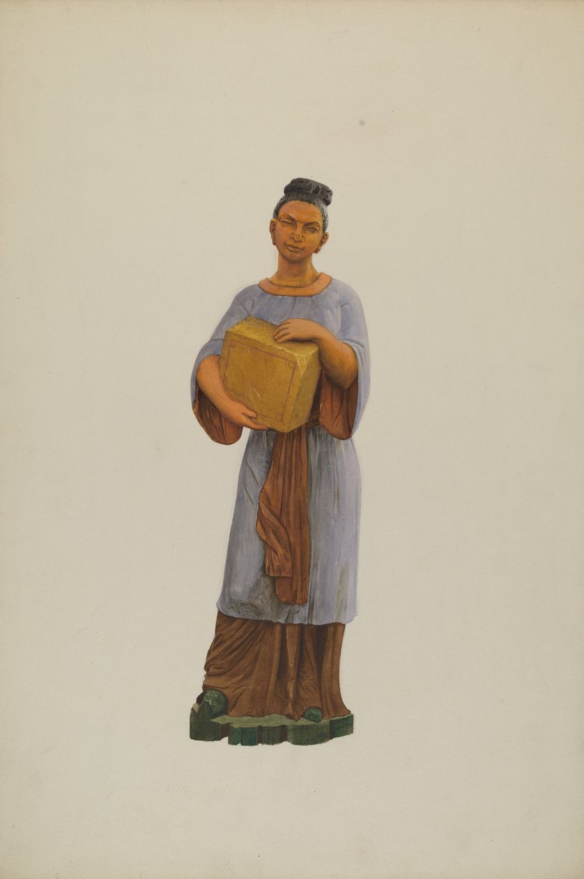 Tebutiksfigur, ca. 1938. af John W Kelleher