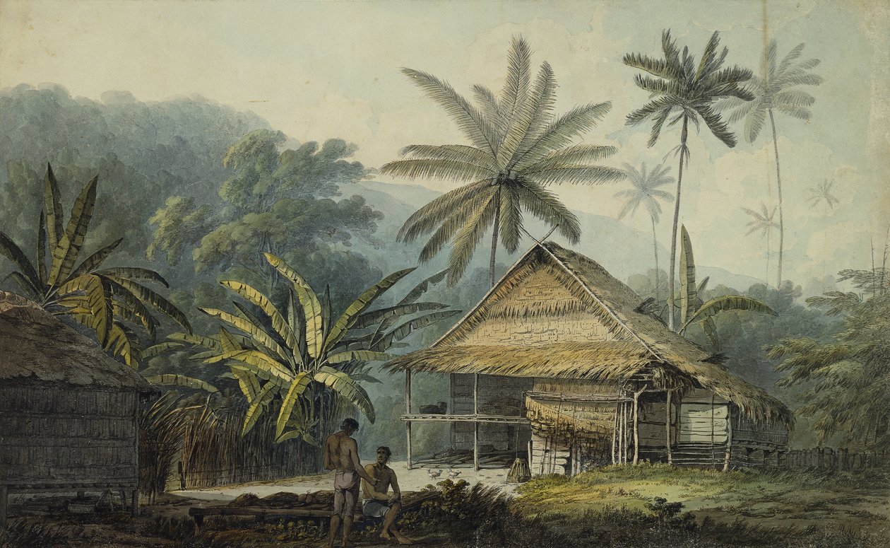 Udsigt på øen Krakatoa, af John Webber