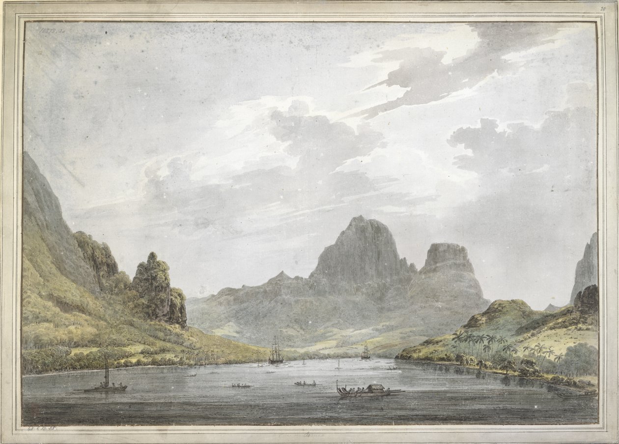 Udsigt over Papetoai Bay, Moorea af John Webber
