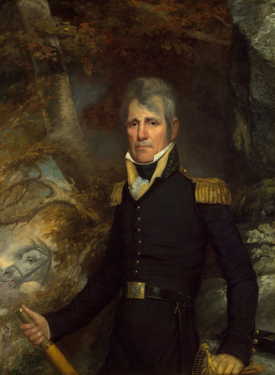 General Andrew Jackson, ca. 1819. af John Wesley Jarvis