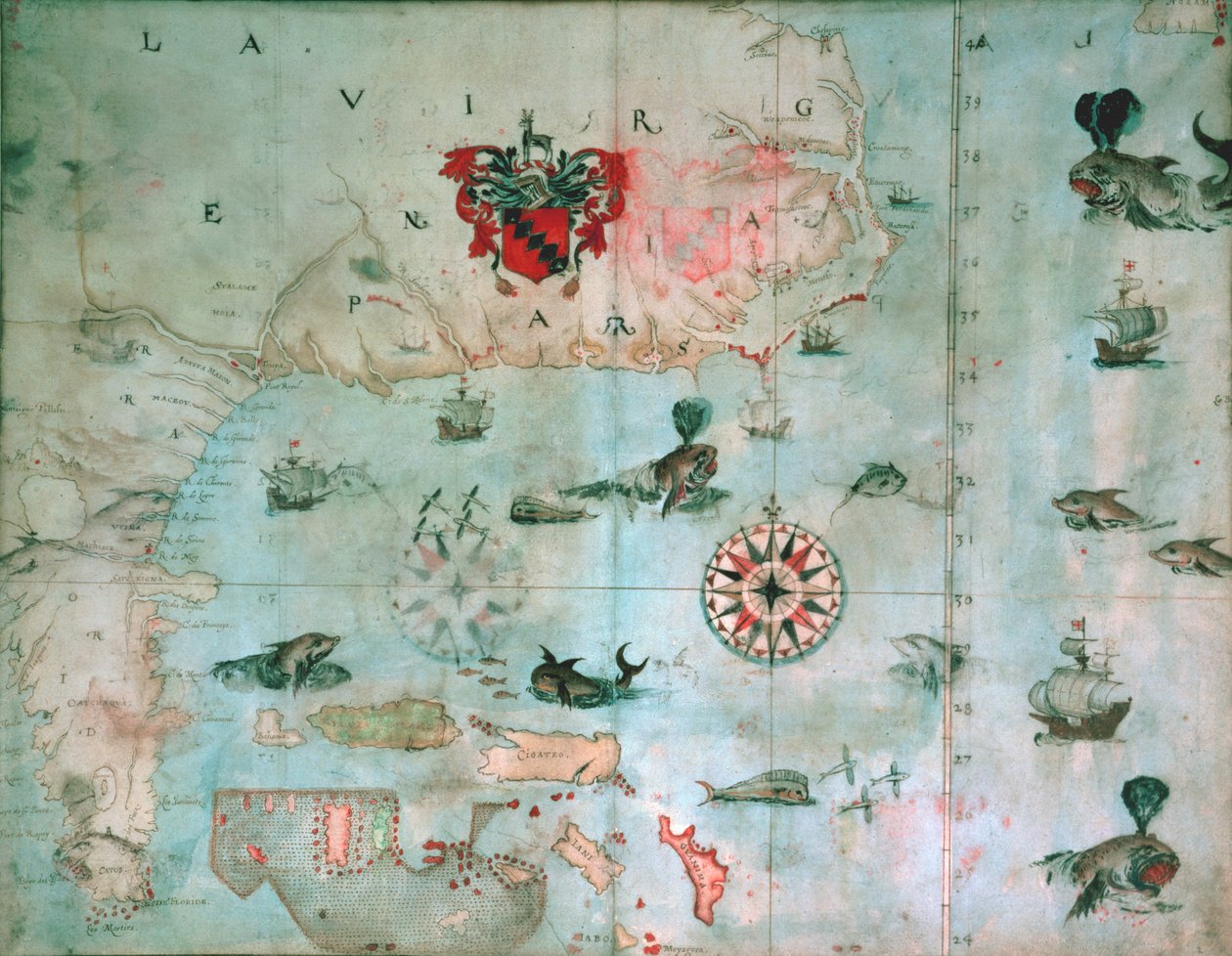 Chesapeake Bay, Florida, ca. 1585-1603 af John White