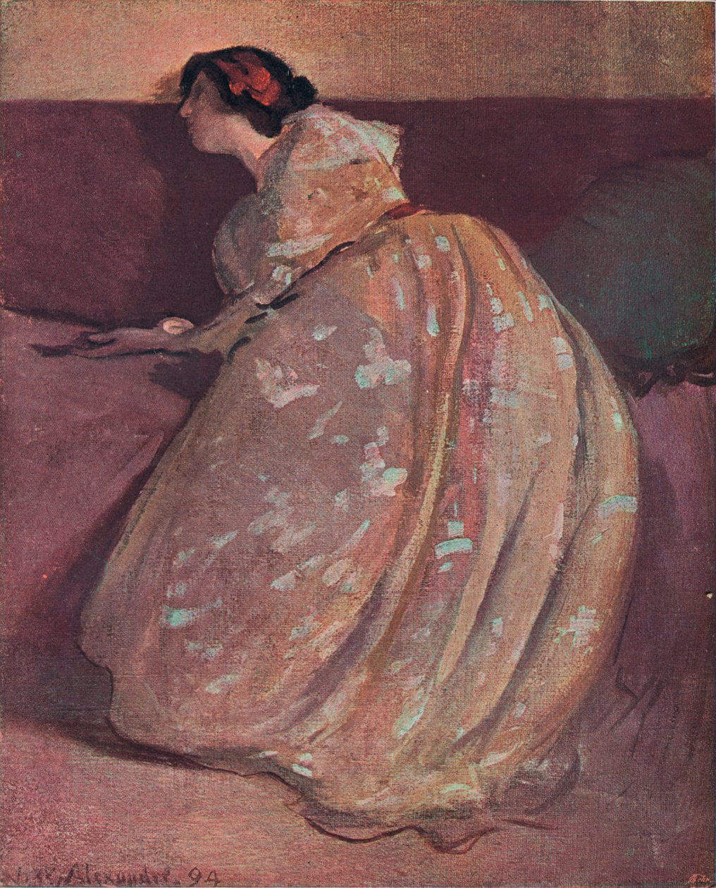 Divanen, c1900 af John White Alexander