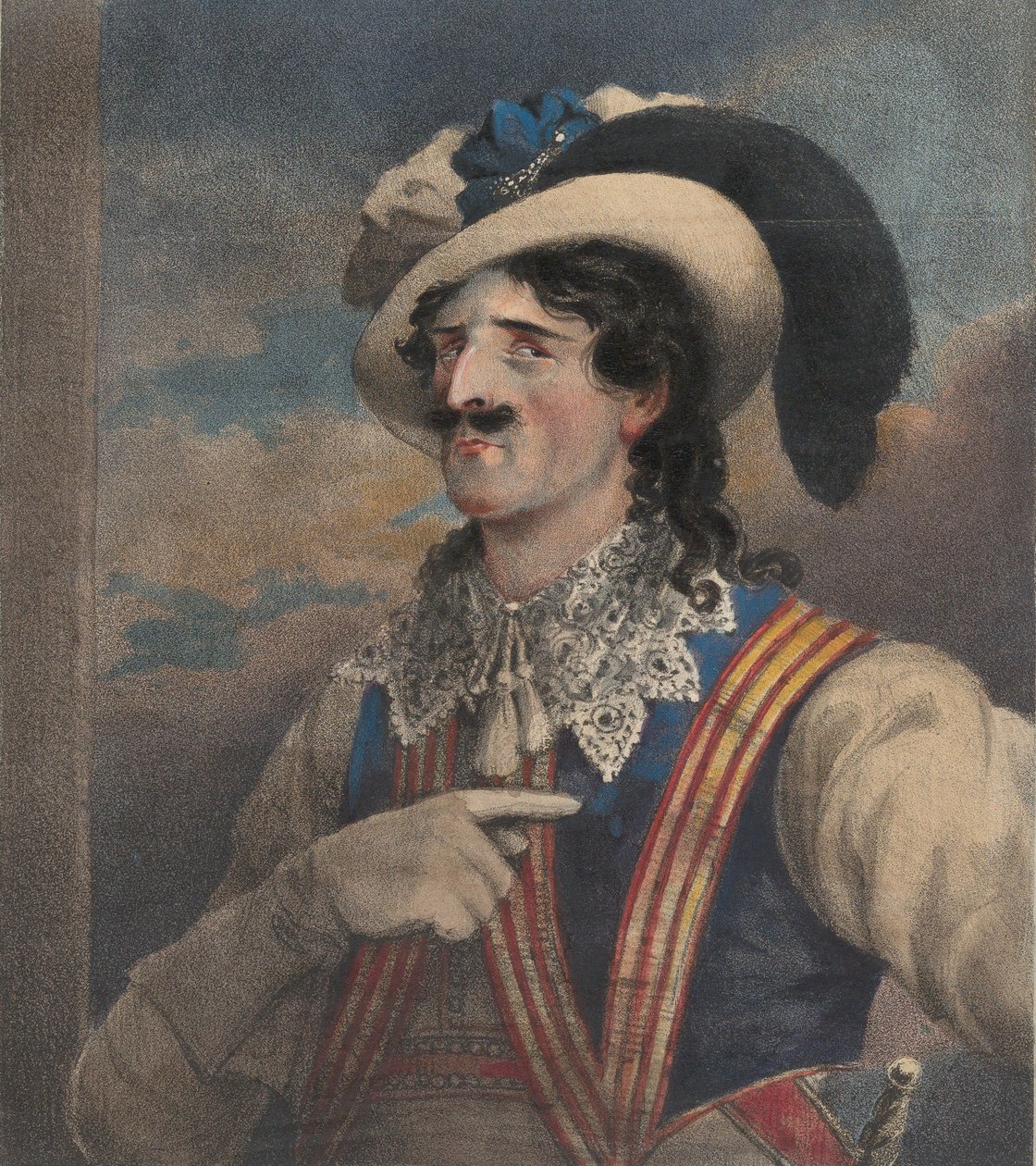 Mr. Young som Iago, ca. 1824. af John William Gear