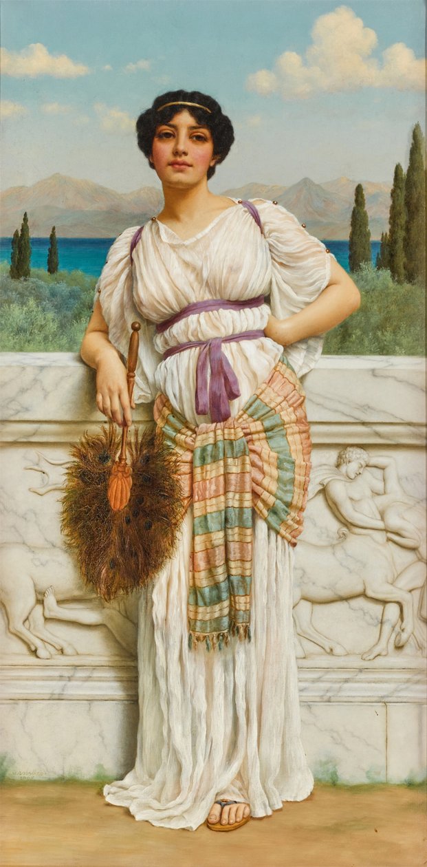 En græsk skønhed af John William Godward