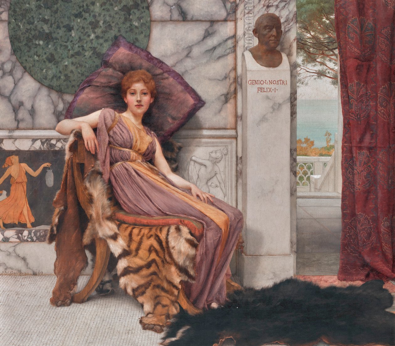 Dolce Far Niente (1893) af John William Godward