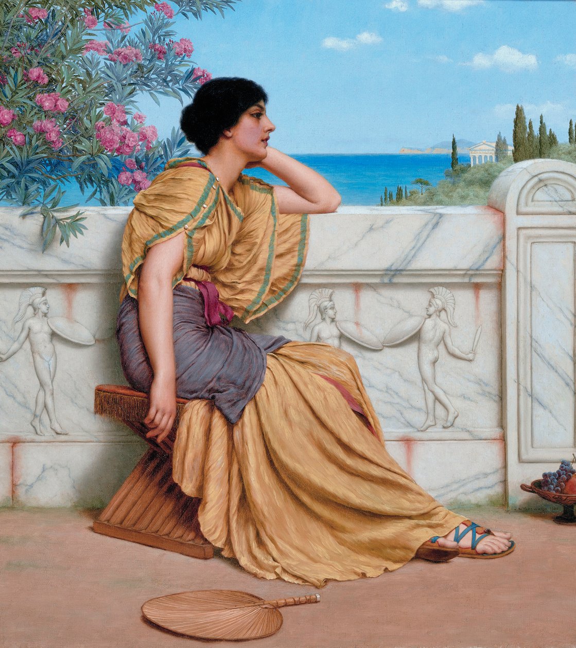 Leisure hours, af John William Godward af John William Godward