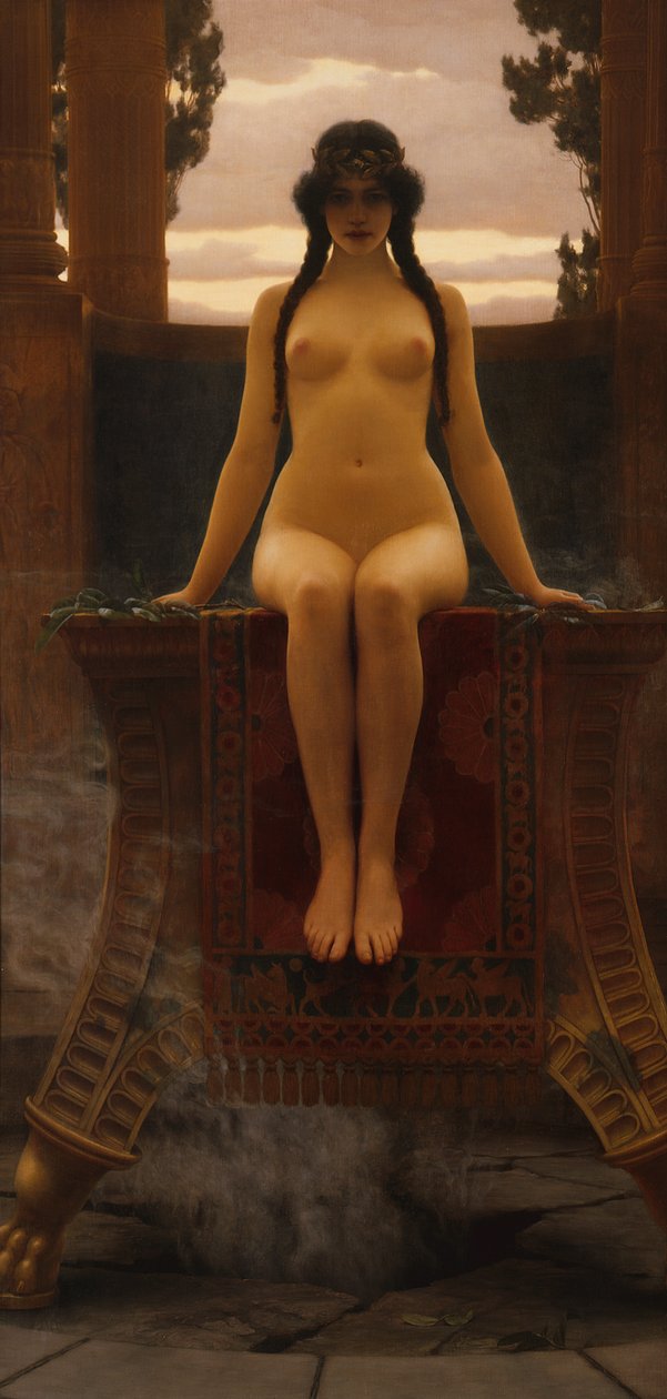 Det Delphiske Oracle af John William Godward