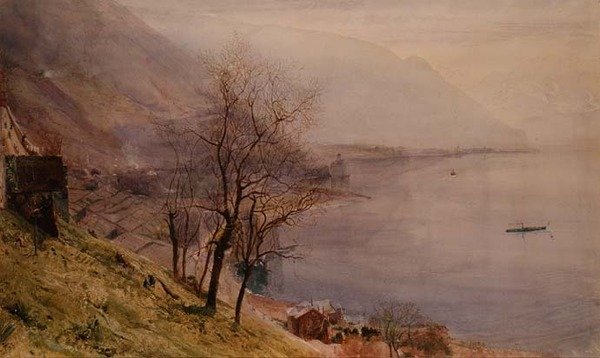 Over Montreux af John William Inchbold