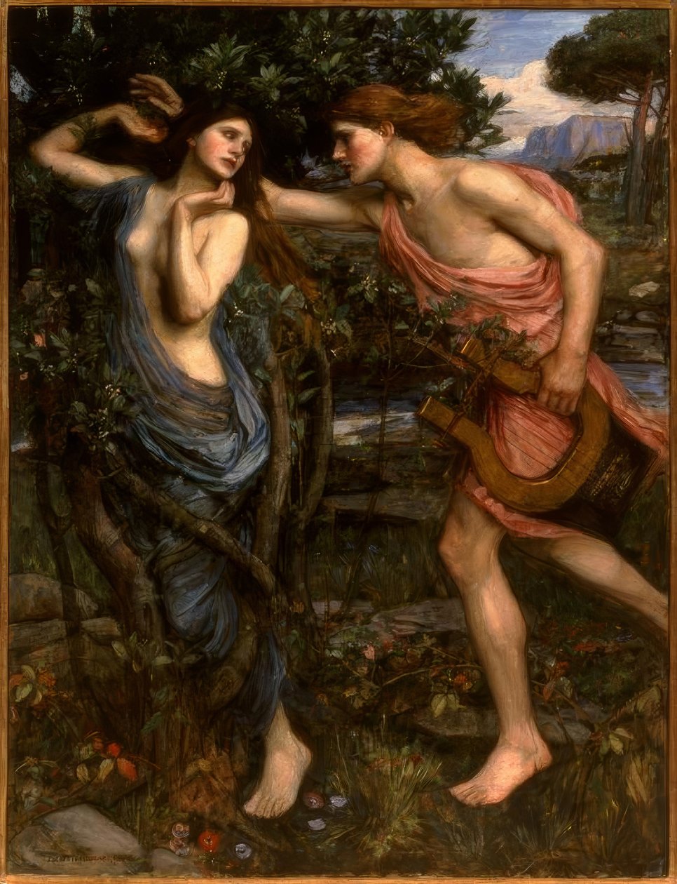 Apollo og Daphne af John William Waterhouse