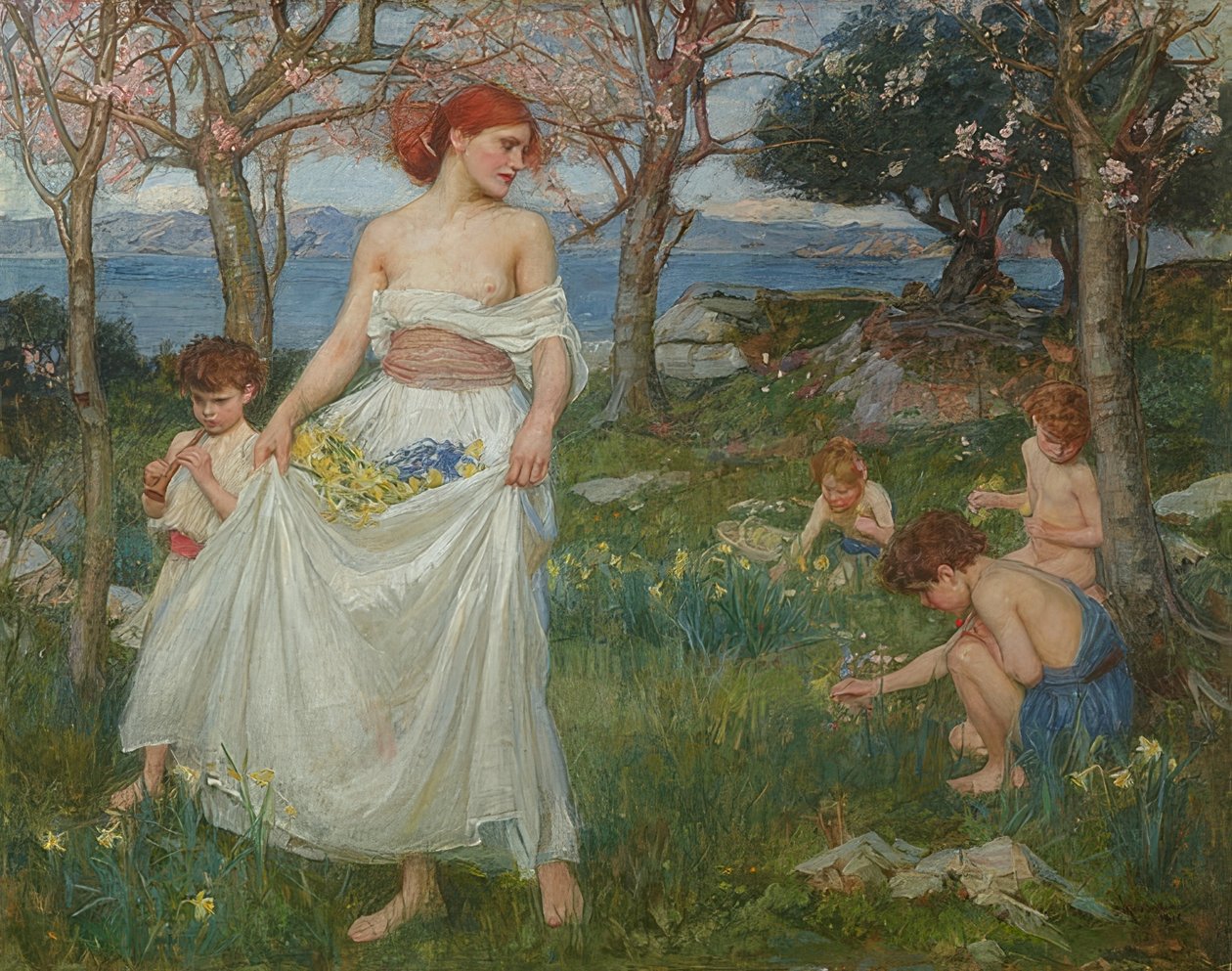Forårs sang. 1913 af John William Waterhouse