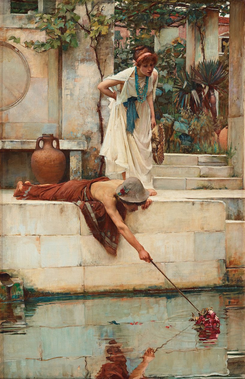 Redningen, ca. 1890. af John William Waterhouse