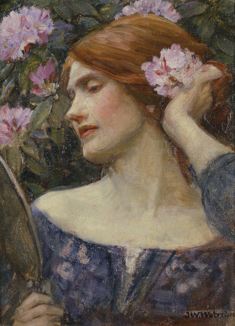 Vanity, ca. 1910 (olie på lærred) af John William Waterhouse