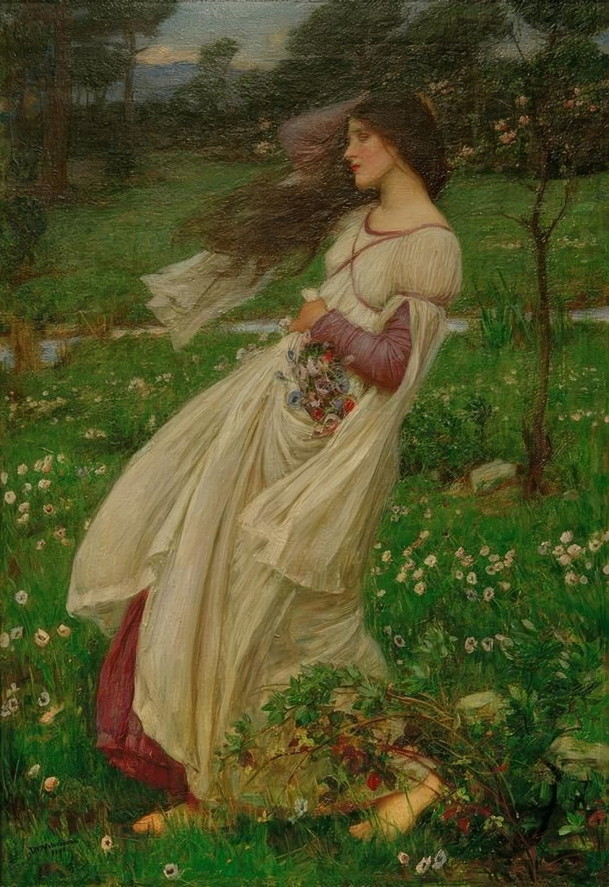 Vindblomster af John William Waterhouse