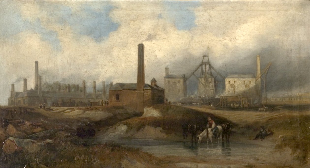 Industriscene, 1833 af John Wilson Carmichael