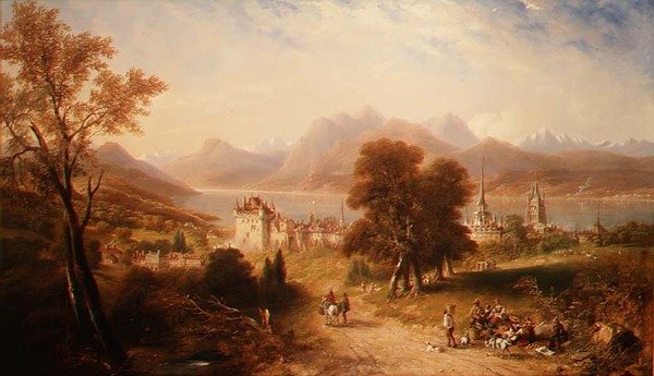 Vierwaldstättersøen af John Wilson Carmichael