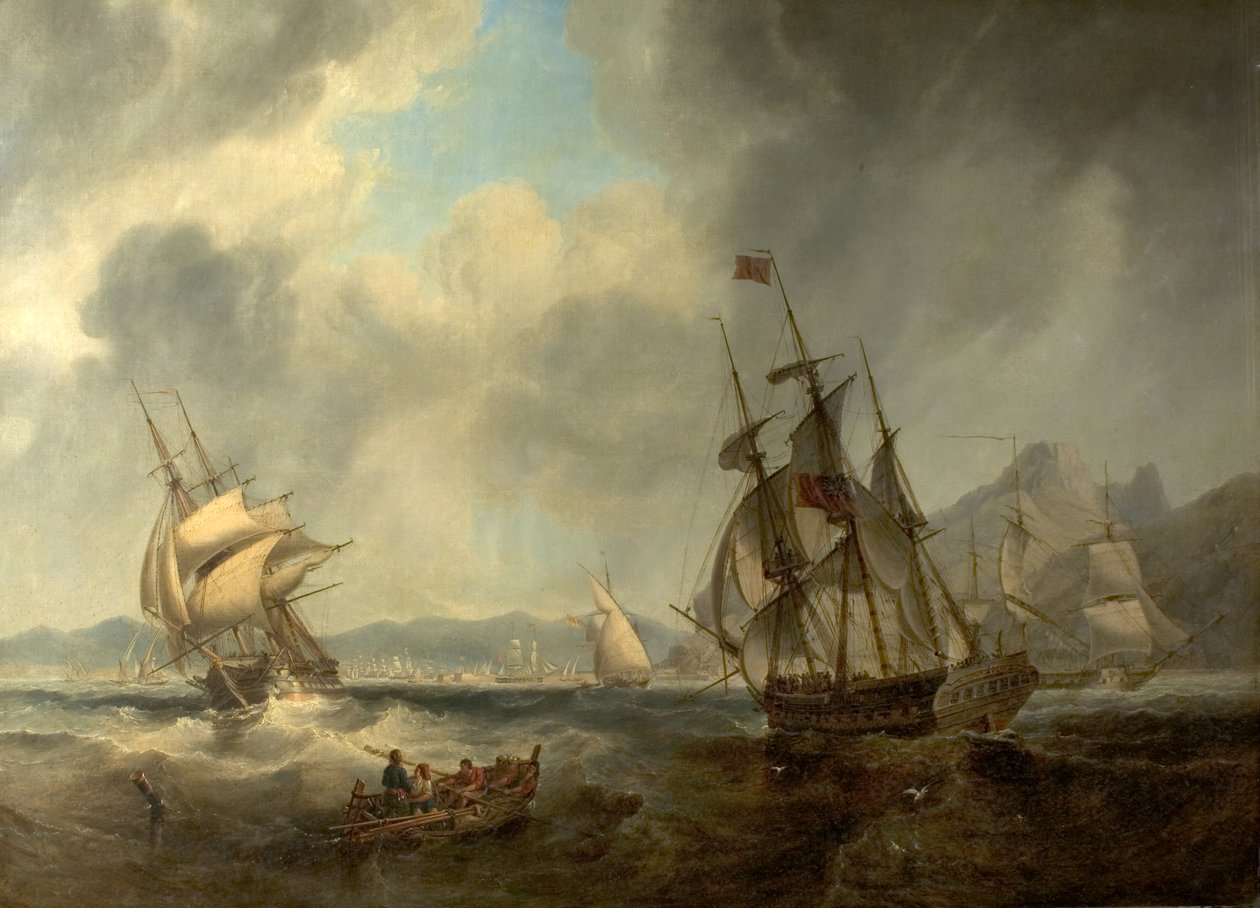 Scene i Middelhavet, 1842 af John Wilson Carmichael