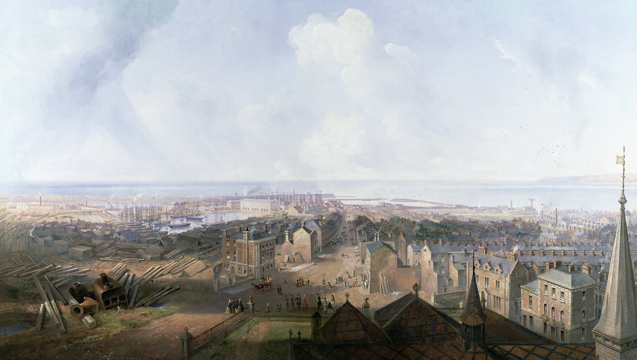 West Hartlepool i år 1859 af John Wilson Carmichael