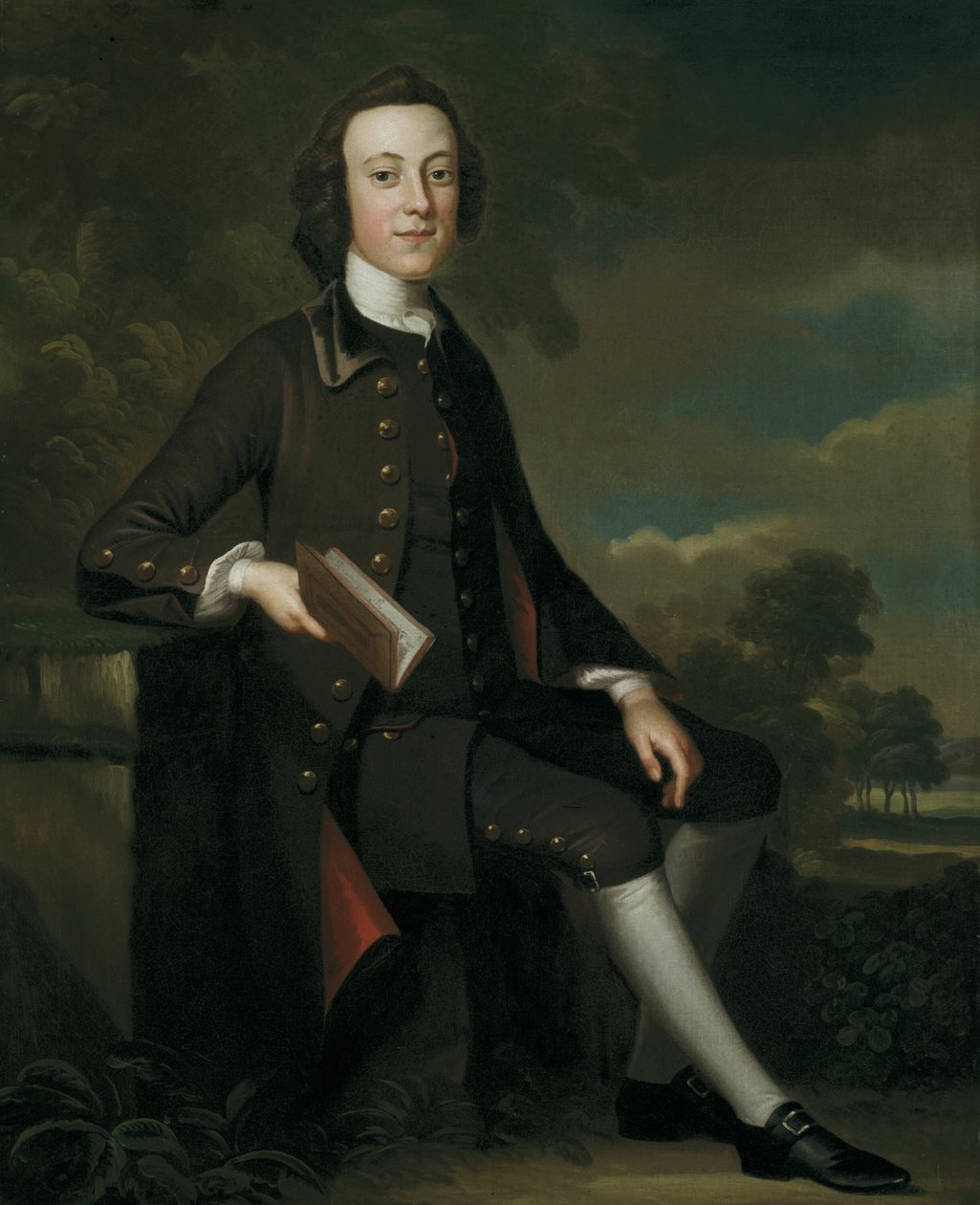 Portræt af en ung mand, 174952. af John Wollaston