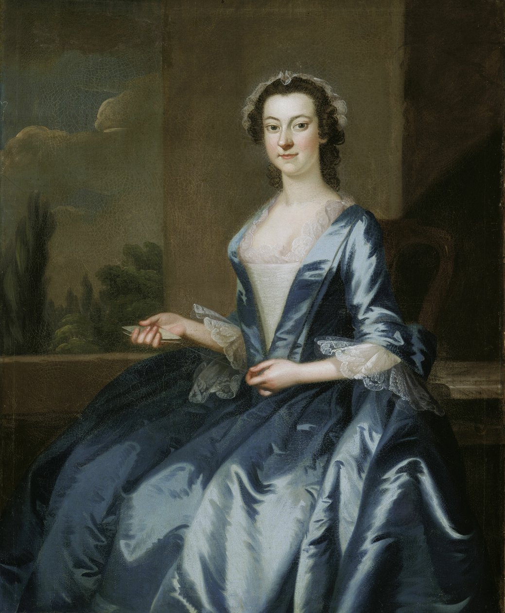 Portræt af en kvinde, 174952. af John Wollaston