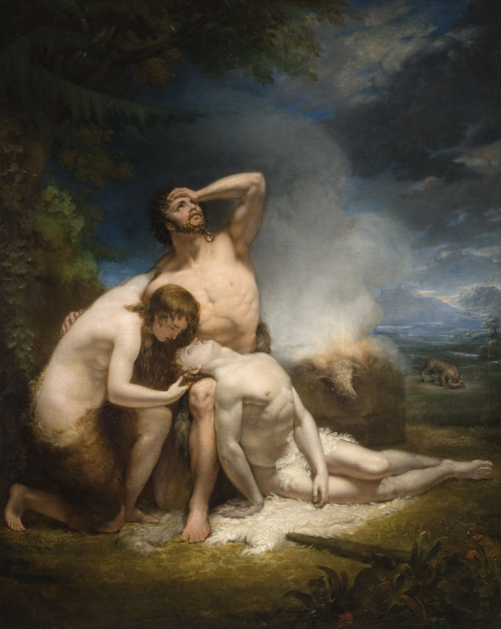 Abels død af John Wood