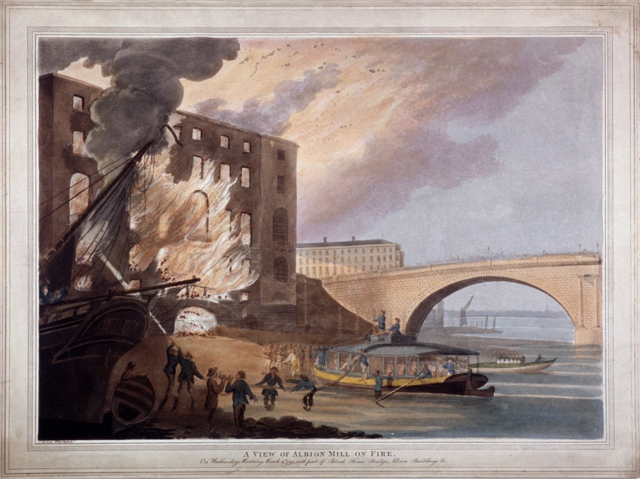 Albion Place, Southwark, London, 1791 af John william Edy