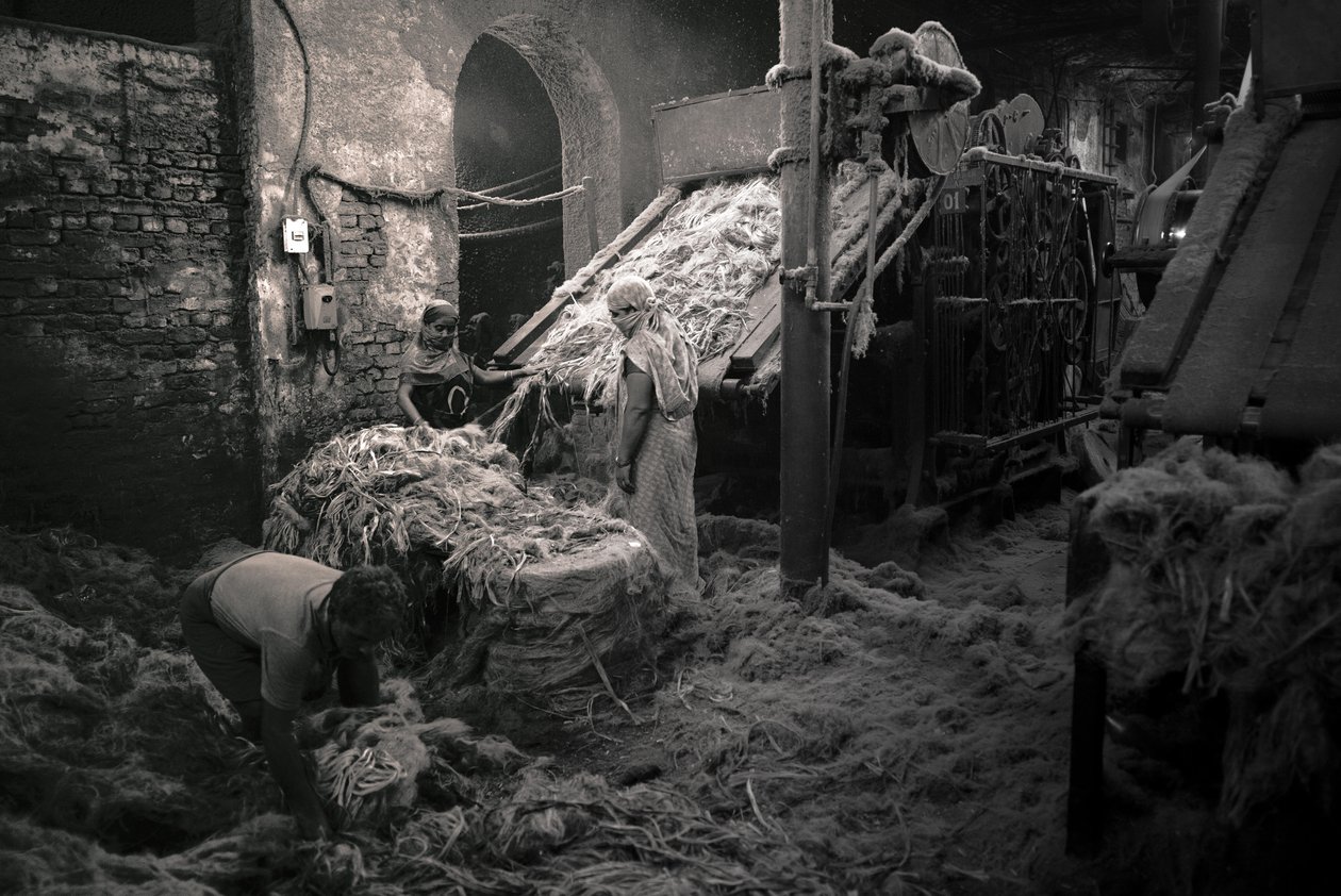 Jutefabrik, Kolkata, Indien, 2017 (foto) af Jon Nicholson