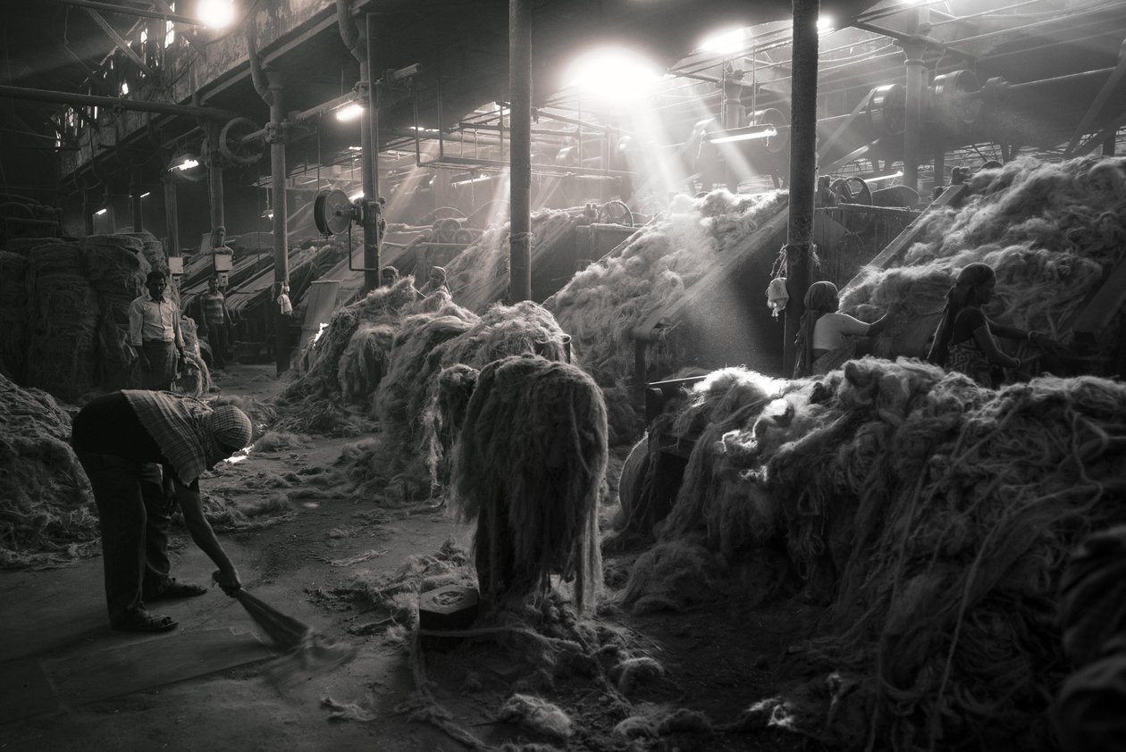 Jutefabrik, Kolkata, Indien, 2017 (foto) af Jon Nicholson
