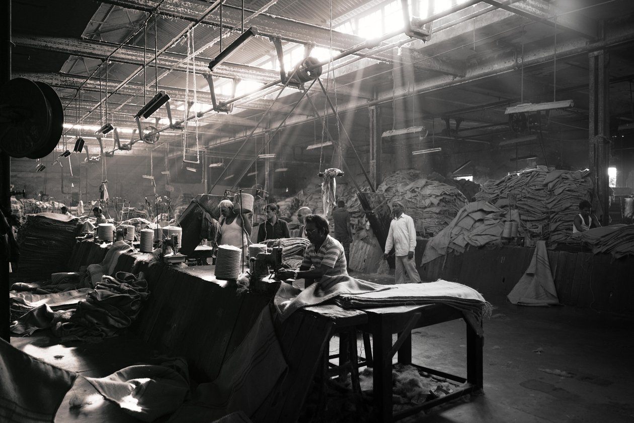 Jutefabrik, Kolkata, Indien, 2017 (foto) af Jon Nicholson