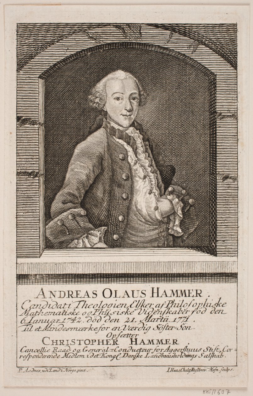 Dansk:  Andreas Olaus Hammer af Jonas Haas