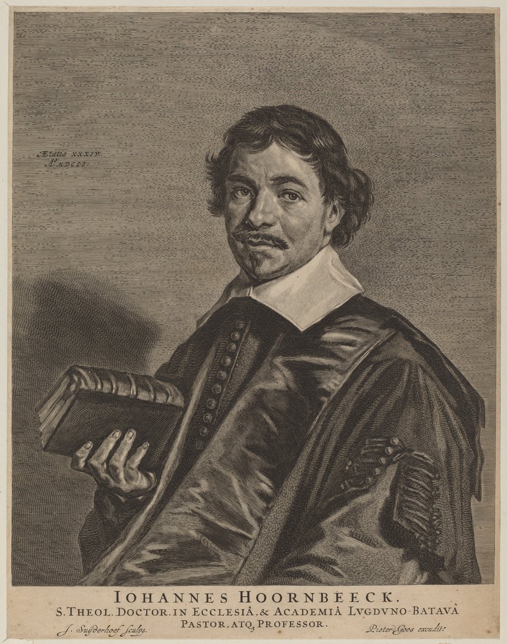 Jan Hoornbeeck af Jonas Suyderhoff, after Frans Hals