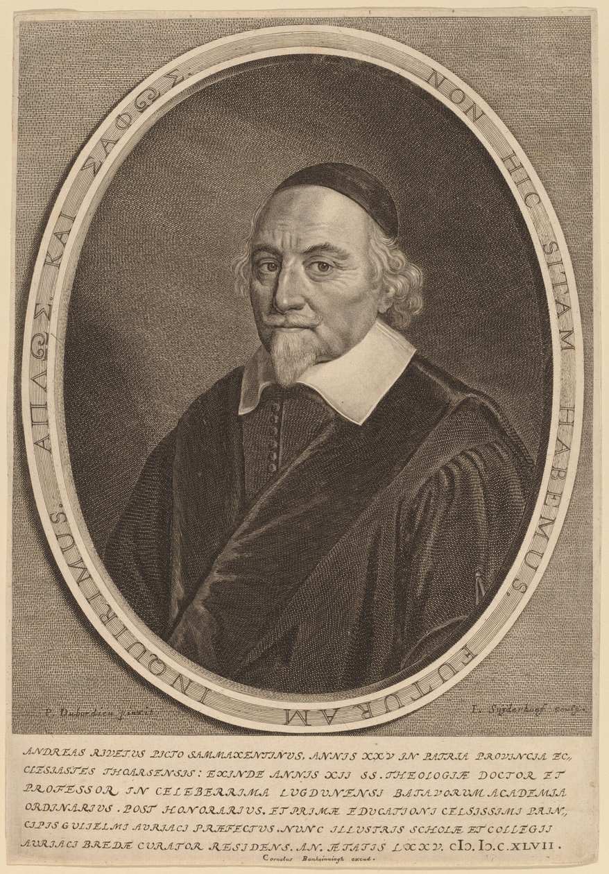 Andreas Rivetus af Jonas Suyderhoff after Pieter Dubordieu