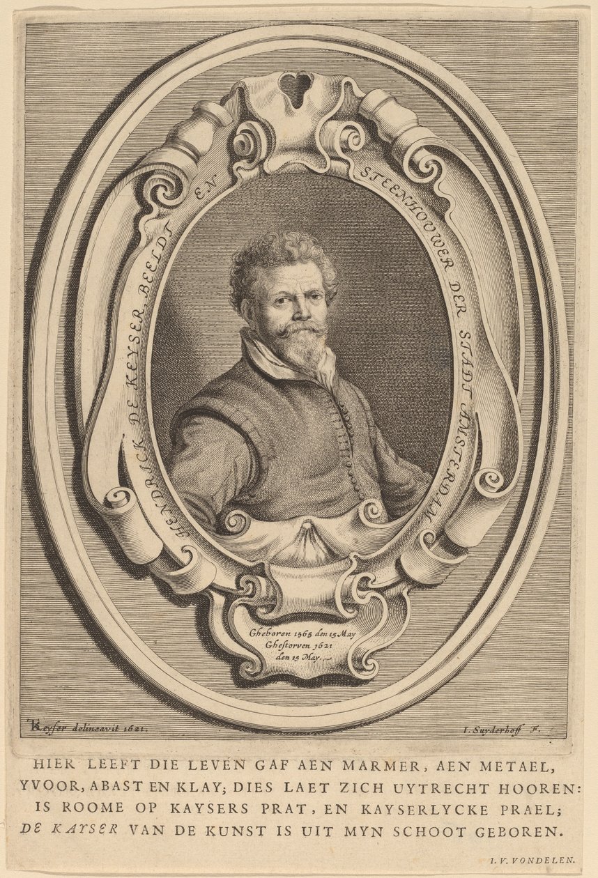 Hendrick de Keyser af Jonas Suyderhoff after Thomas de Keyser